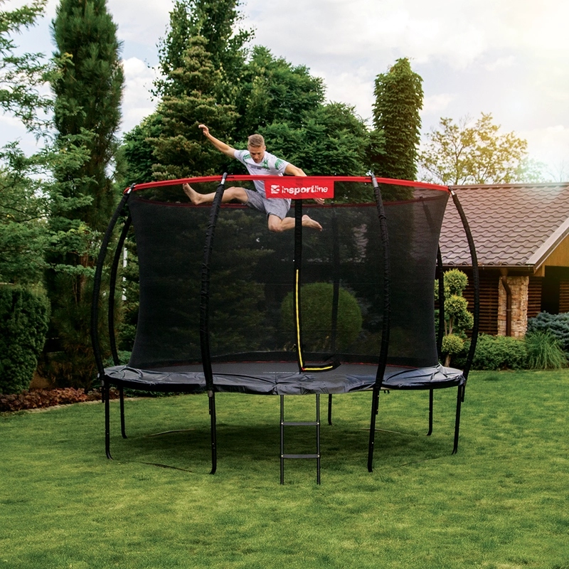 Trampolina inSPORTline Flea PRO 366 cm kompletny