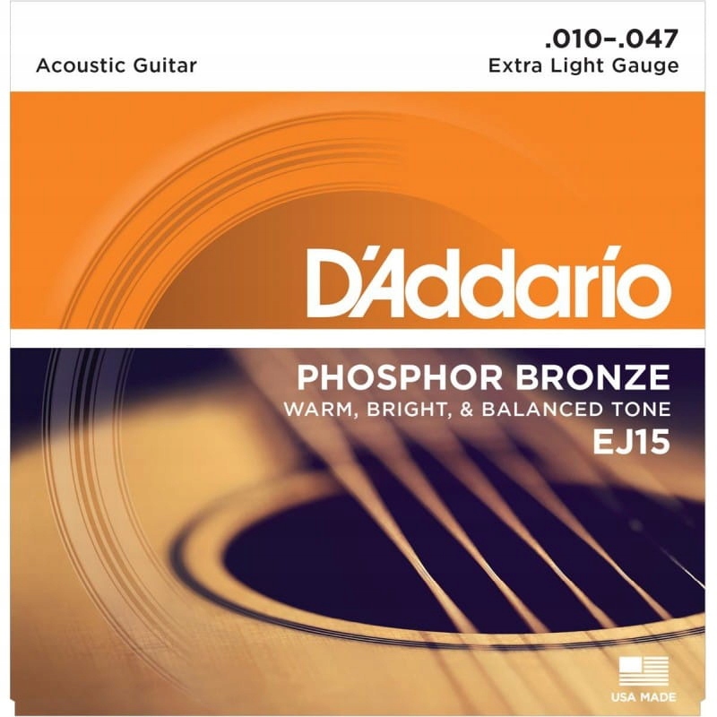 Struny do gitary akustycznej D'Addario 10-47 EJ15