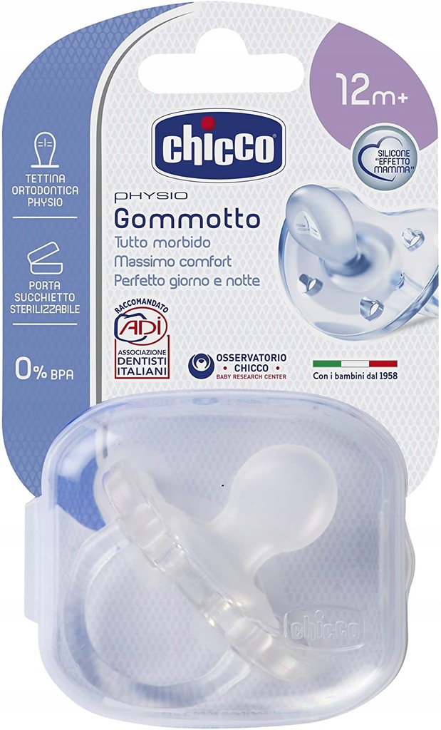 Smoczek Chicco anatomiczny silikon 16 m +