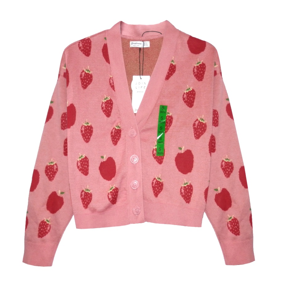 SWETER DAMSKI STRADIVARIUS ROZPINANY KRÓKI r. S