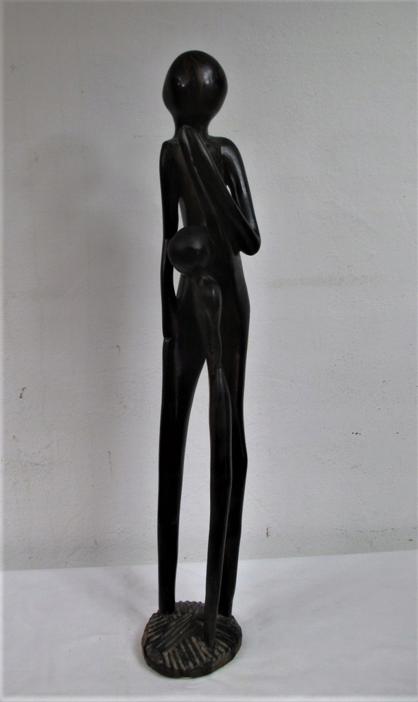 Modernistyczna rzeźba z palisandru