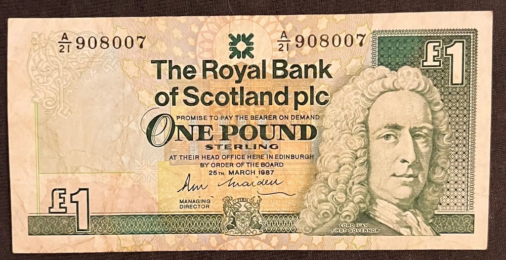 Szkocja 1 funt 1987