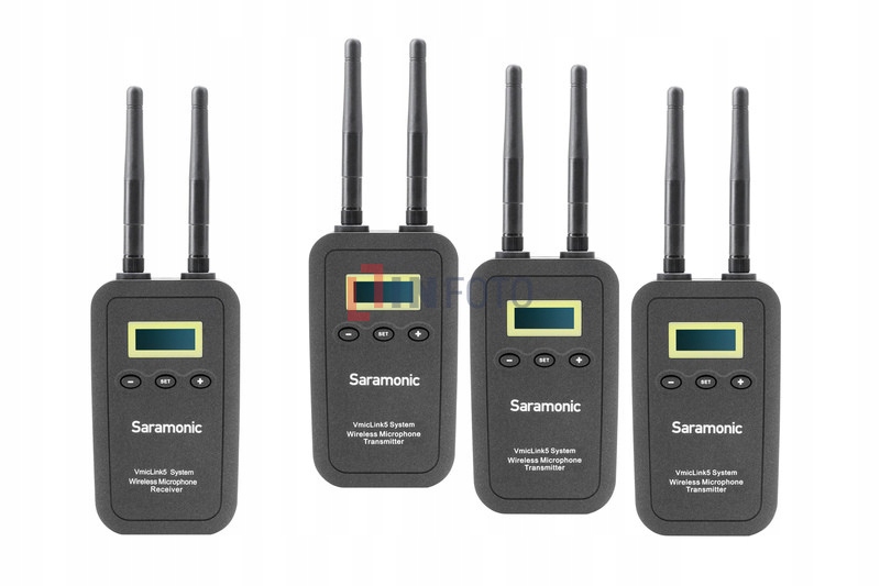 Zestaw do bezprzewodowej transmisji dźwięku Saramonic VmicLink5 RX + TX + T