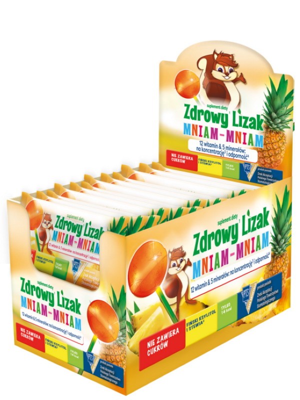 ZDROWY LIZAK MNIAM-MNIAM ANANAS KSYLITOL 6g STARPH