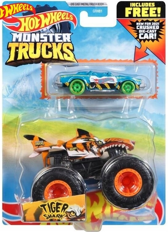 Hot Wheels Monster Trucks Shark Wreak 1:64 - Mattel GBT55
