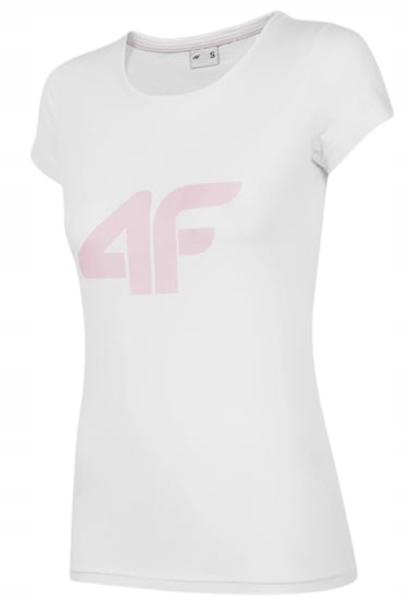 T-shirt damski 4F TSD005 bawełniany biały XS