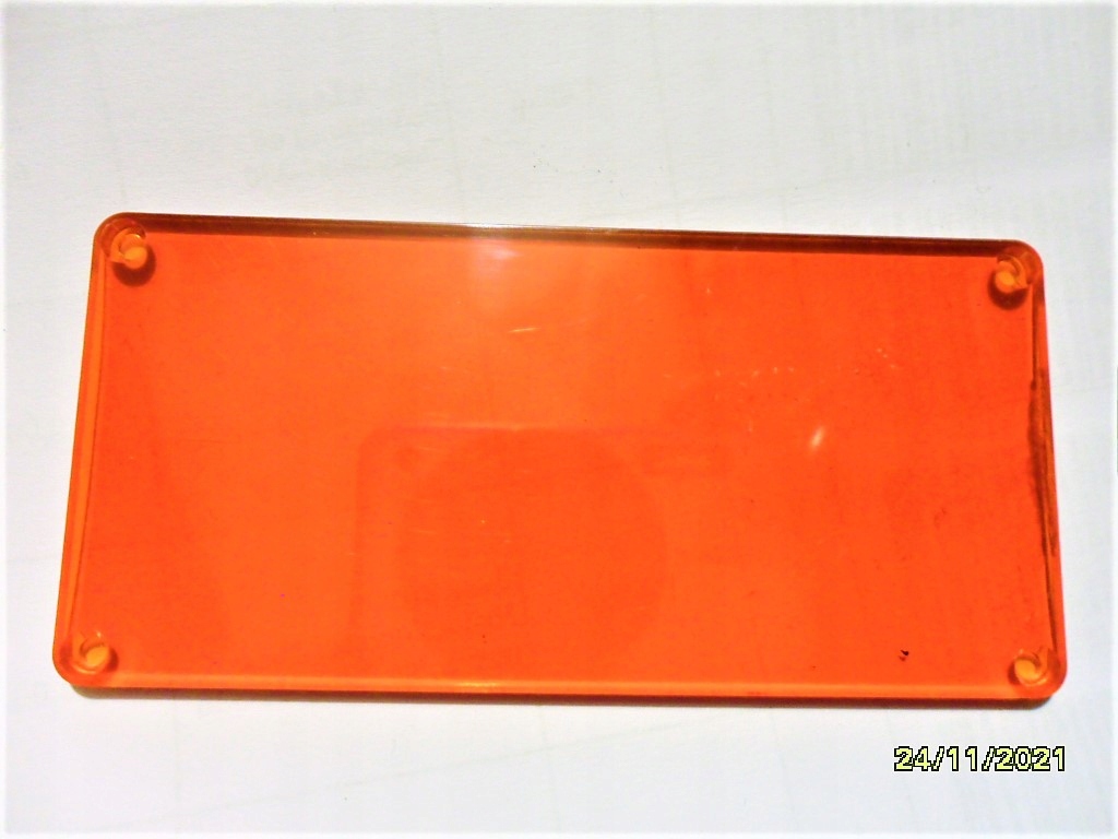 Osłona - filtr czerwony - pleksi 92x44, gr.2,8 mm