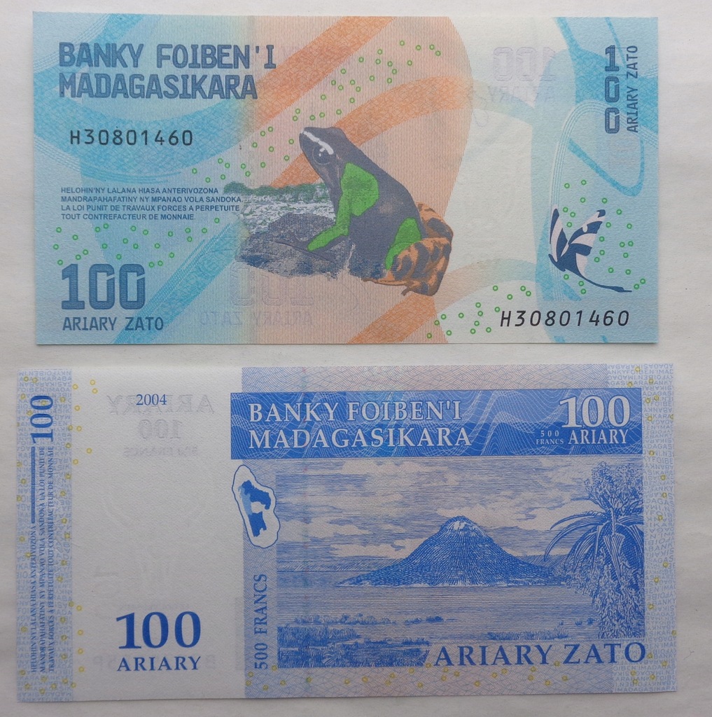 MADAGASKAR - BANKNOTY - ZESTAW - MIX