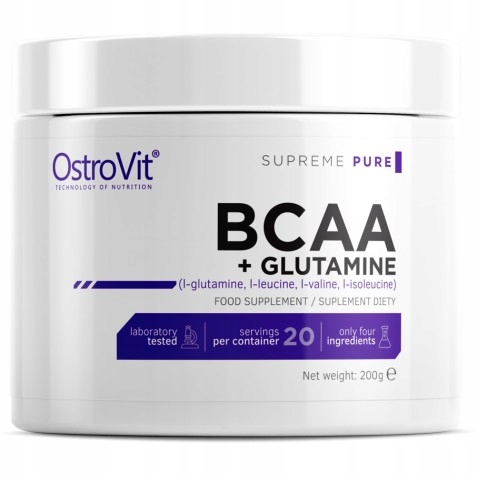 OstroVit 100% BCAA + GLUTAMINA 200 G