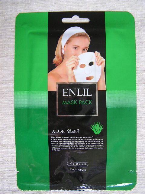Enlil mask pack aloe, maseczka płat aloesowa korea