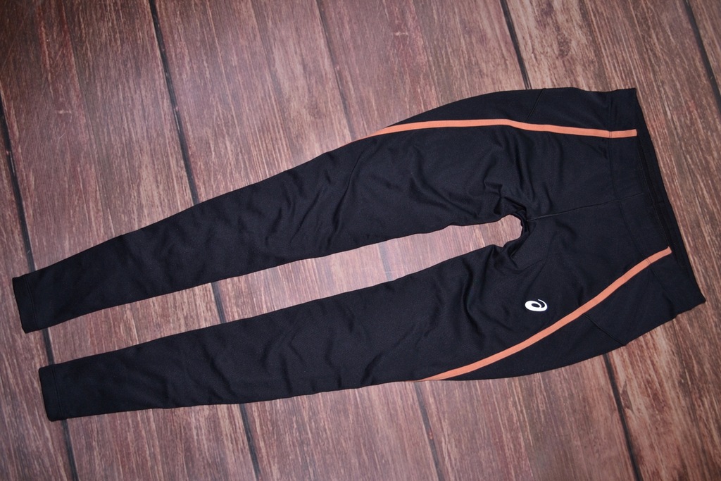 ASICS MOTION THERM BLACK LEGGINSY RUNNING S/M