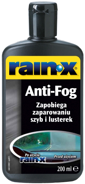 RAIN-X ZAPOBIEGA ZAPAROWANIU SZYB I LUSTER