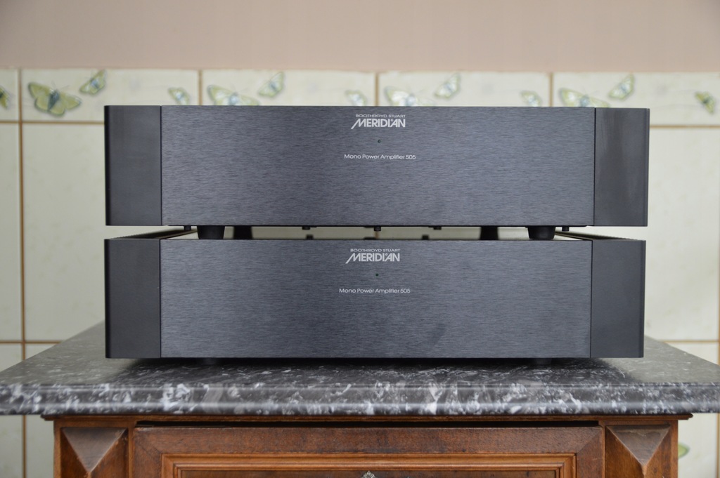 High End monobloki MERIDIAN 505 wejscia XLR !