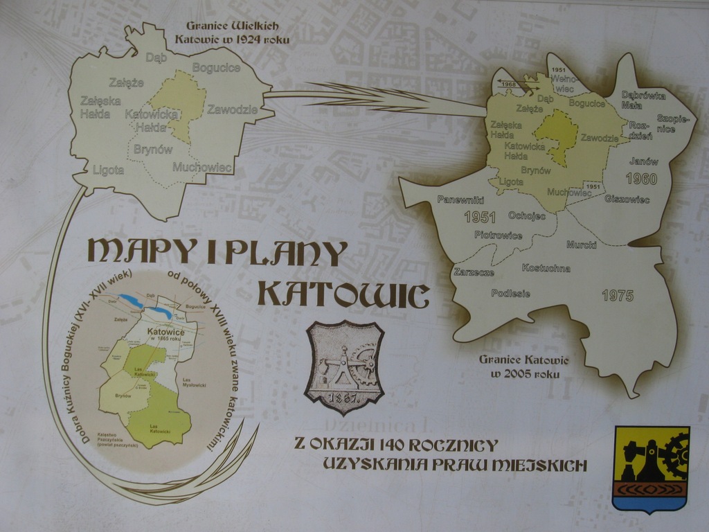KATOWICE Plany i mapy Katowic do 1636
