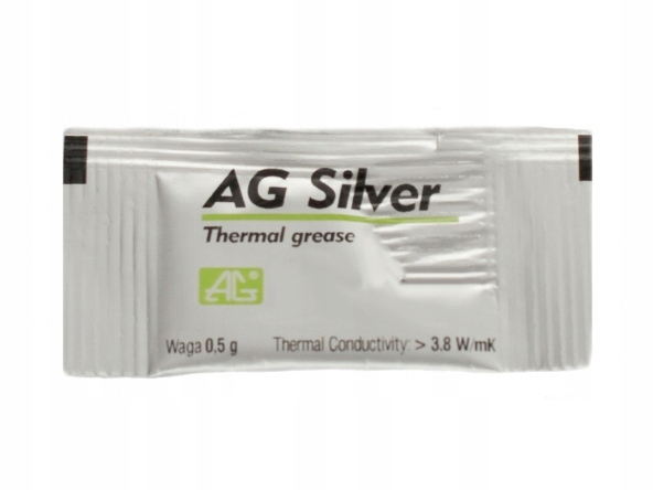 Pasta termoprzewodząca srebro 0,5g do procesora -3szt