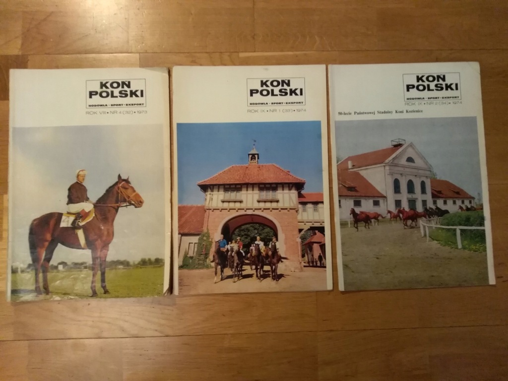 KOŃ POLSKI 3 numery 1973 - 1974