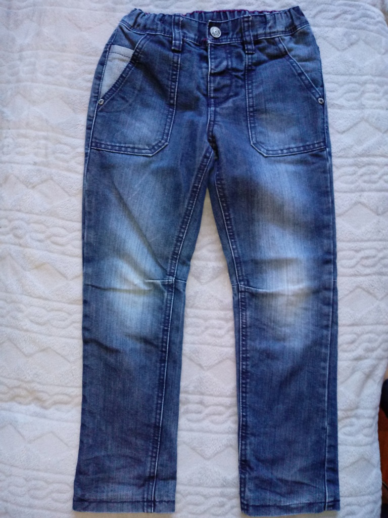 Spodnie 122 jeansowe chłopięce Palomino podszewka