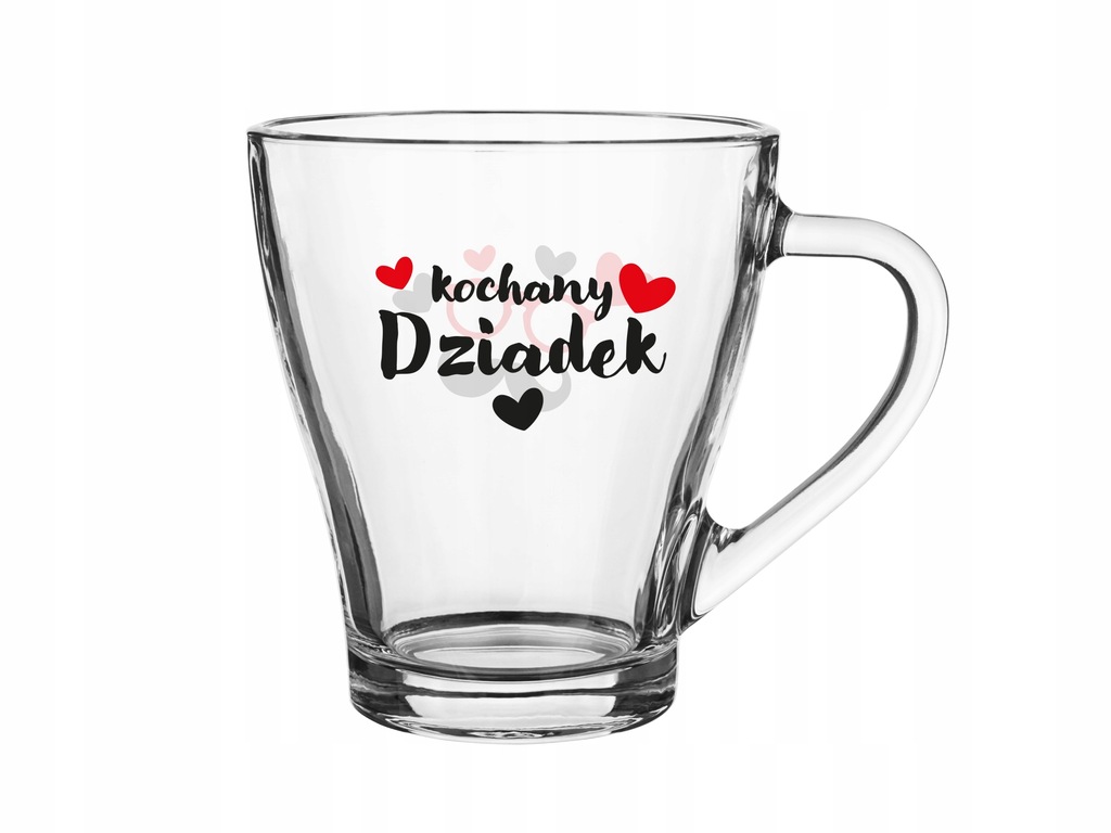 Szklany Kubek Hugo Glasmark 360 ml Kochany Dziadek