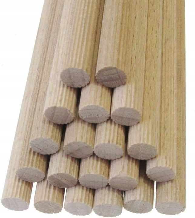 Drewniane pręty 100 cm x 14mm 10szt