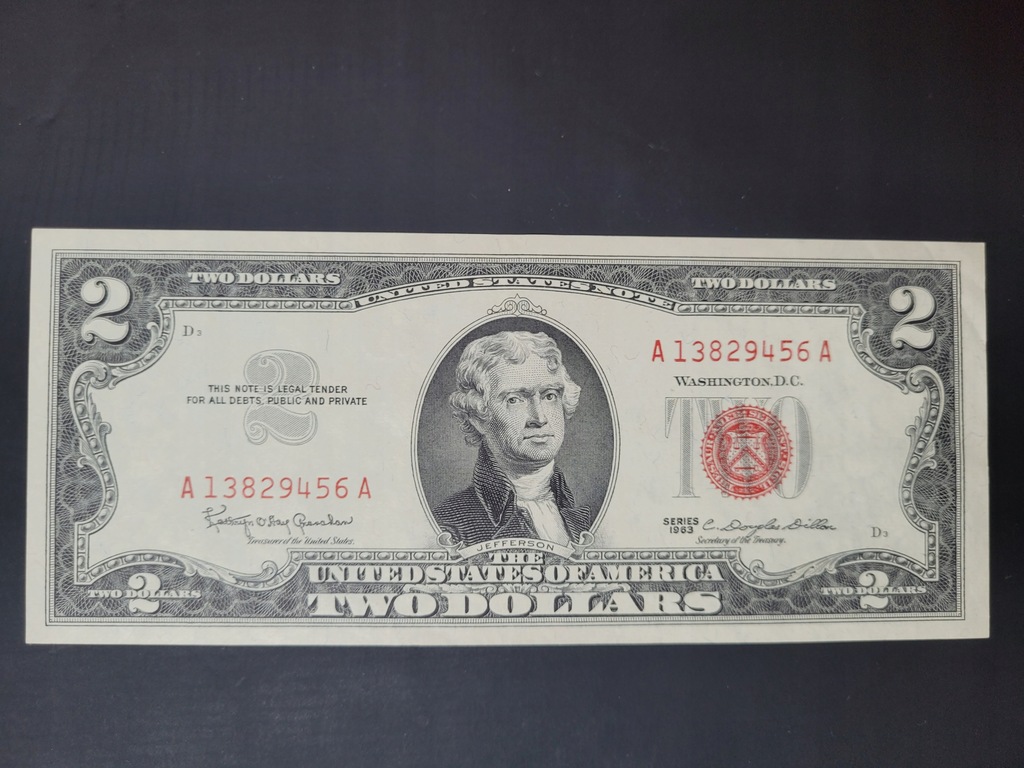 2 dolary USA 1963 PIĘKNE UNC - POLECAM