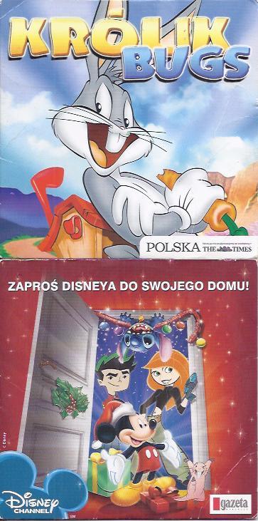 Królik BUGS VCD, Disney - m.in. Mali Einsteini DVD