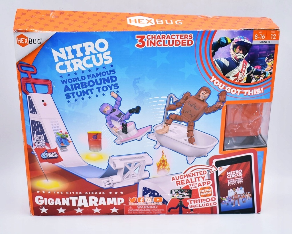 6320-34 HEXBUG NITRO CIRCUS. k#o RAMPA SKATEBOARD