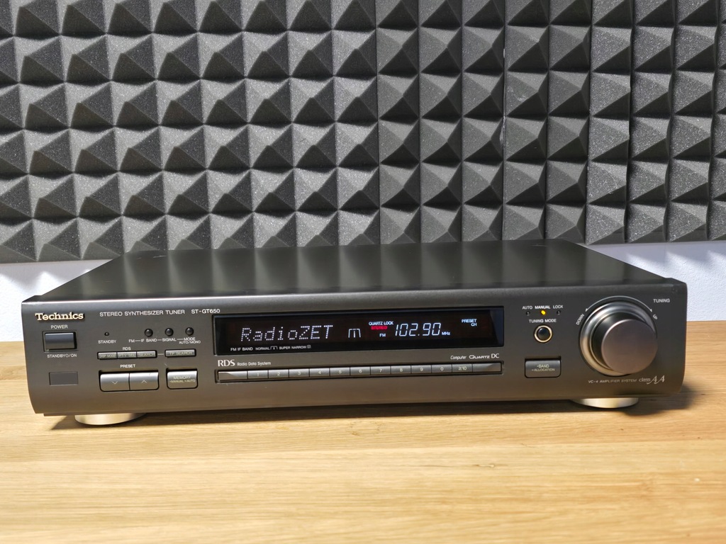 TECHNICS ST-GT650 RDS TUNER RADIOWY RADIO WYŚWIELACZ JAK NOWY PO SERWISIE!