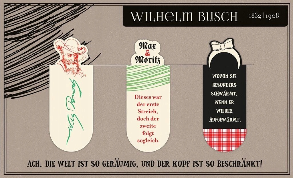Zakładki magnetyczne - Wilhelm Busch Moses