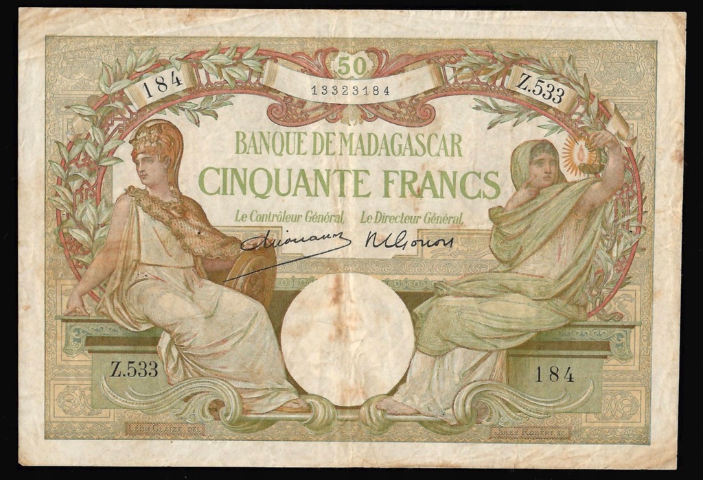 Madagaskar - 50 franków 1937-47
