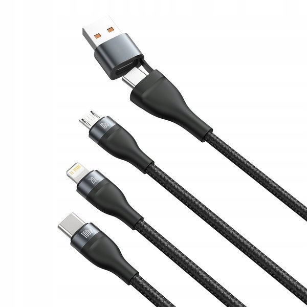 Купить КАБЕЛЬ BASEUS 3 В 1 IPHONE USB-C MICRO USB 100 Вт PD: отзывы, фото, характеристики в интерне-магазине Aredi.ru