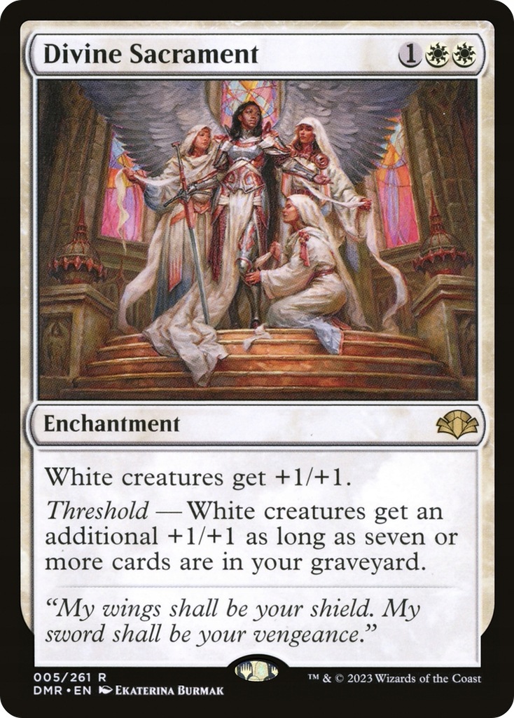 MTG Divine Sacrament (DMR) - stan NM