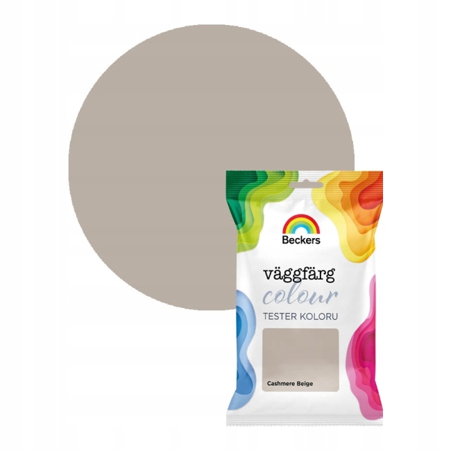 Tester farby Beckers Vaggfarg Colour cashmir beige