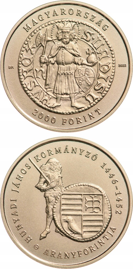 Węgry 2000 FORINT 2022.#.János Hunyadi_____4370