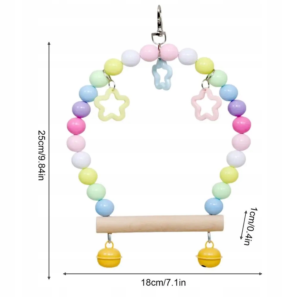 Drewniana huśtawka dla ptaków klatka dla papug nim