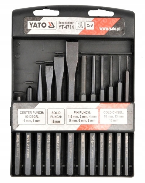Przecinaki, wybijaki, punktaki crv 12 części Yato