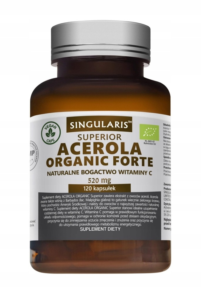 Singularis Acerola Organic Forte 520 mg 120 kaps