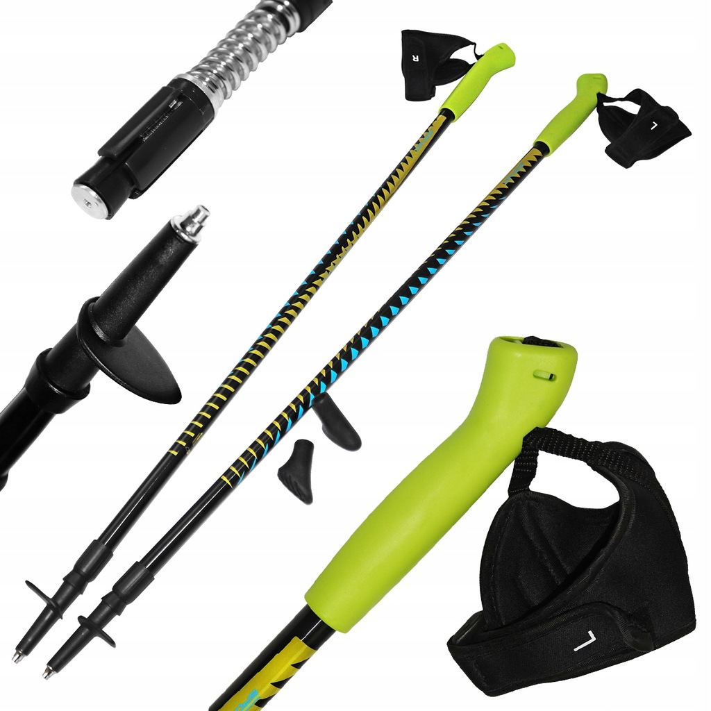 SPORTVIDA KIJE NORDIC WALKING 2 SEKCYJNE 100-135CM