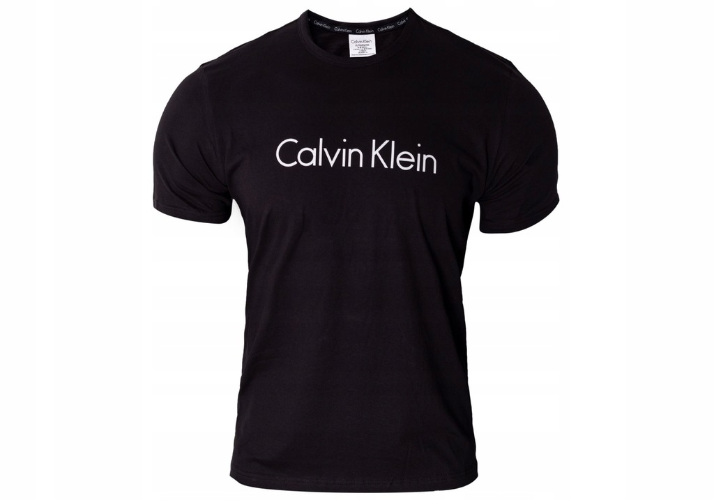 CALVIN KLEIN KOSZULKA T-SHIRT CREW NECK BLACK R: L