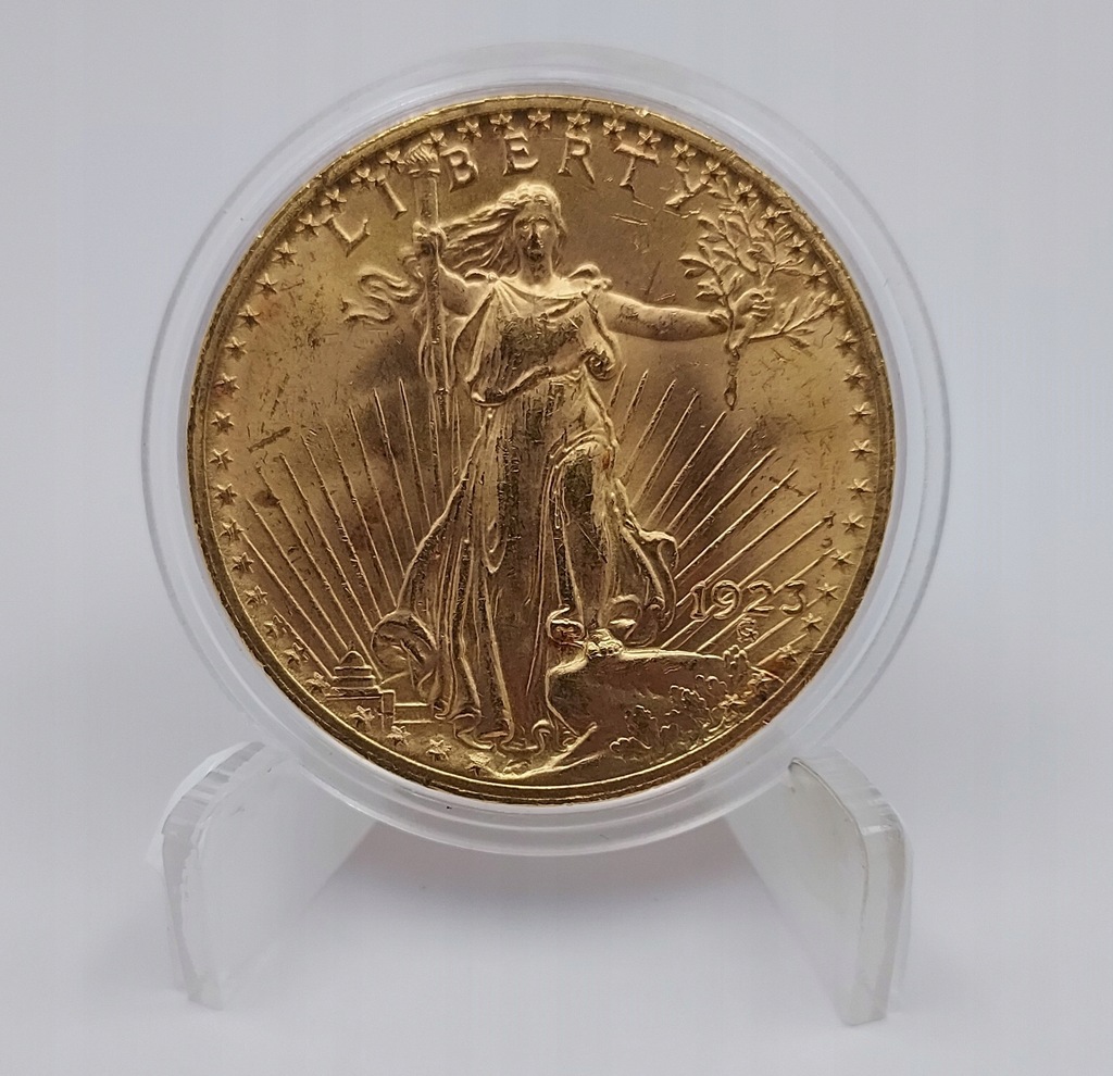 Złota Moneta 20 dolarów USA 1923