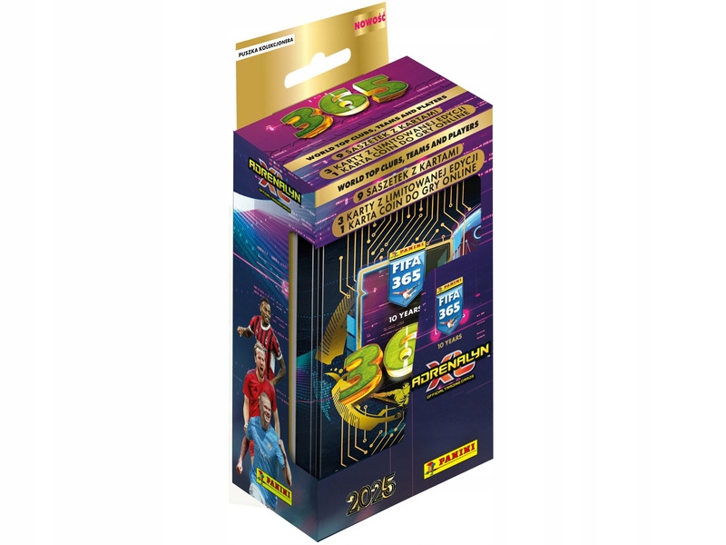 Karty PANINI FIFA 365 Adrenalyn XL 2025 Puszka kolekcjonera