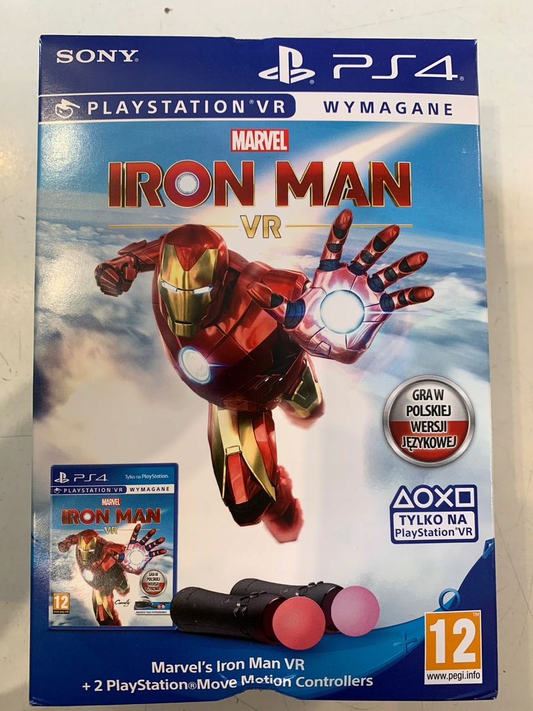 IRON MAN VR 2x KONTROLER MOVE PS VR PS4 NOWE