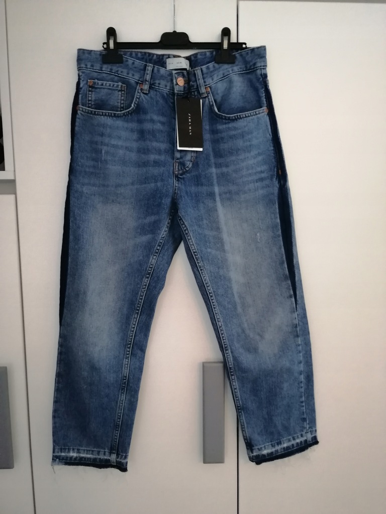 ZARA MEN JEANSY Z WYSTRZĘPIENIEM r.38 NOWE!!!