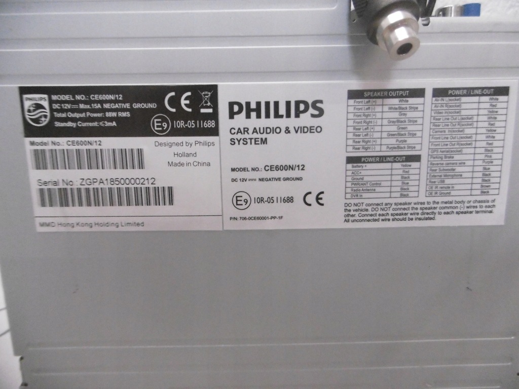 A2 Radio samochodowe Philips CE600N/12 2 DIN 6,8'' - 9095422136 ...