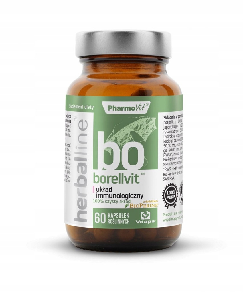 Herballine Borellvit układ immunologiczny 60 kaps.