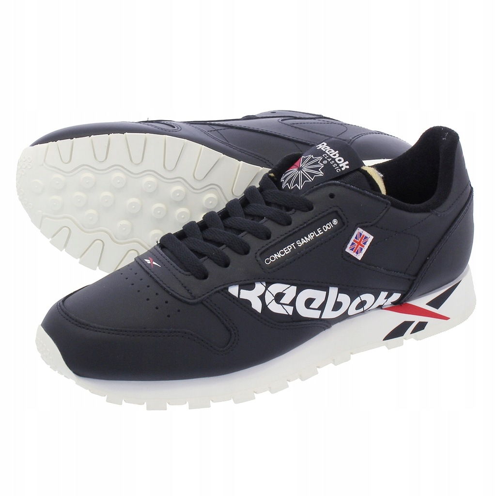 CZARNE REEBOK CLASSIC LEATHER MU DV5016 - 47 - 8266515581 - oficjalne  archiwum Allegro