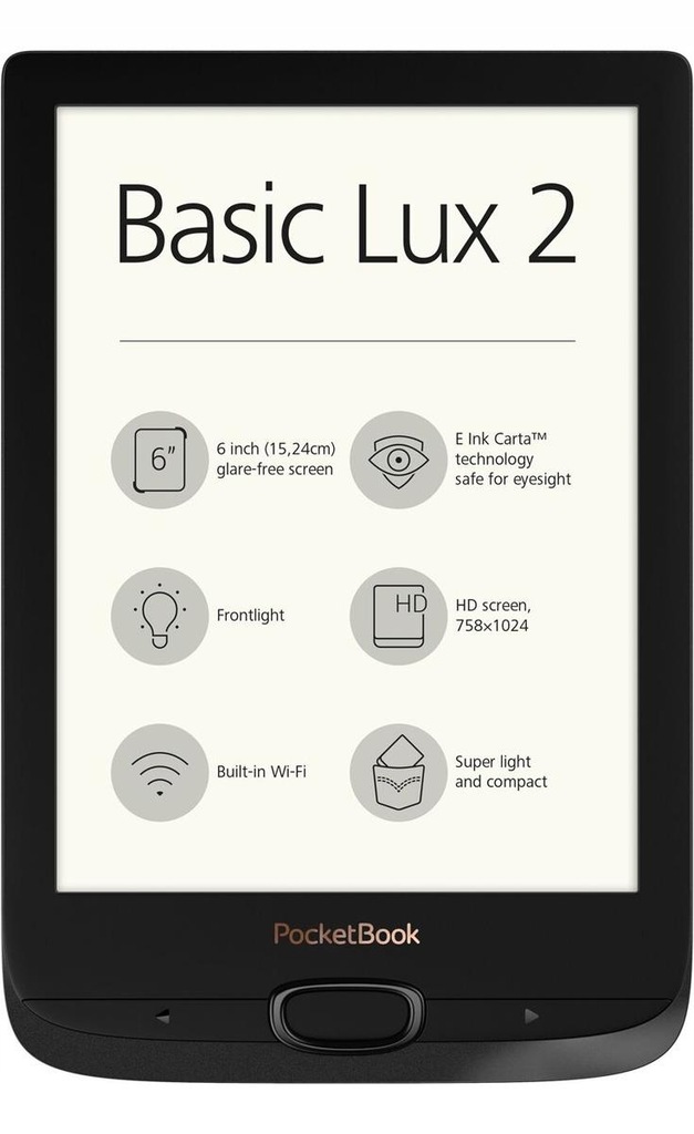 Czytnik e-booków PocketBook Basic Lux 2, OUTLET