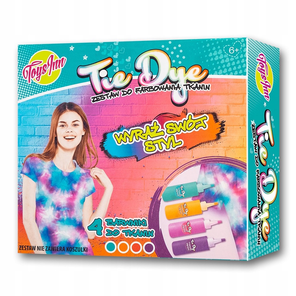 Zestaw tie dye pastelowy