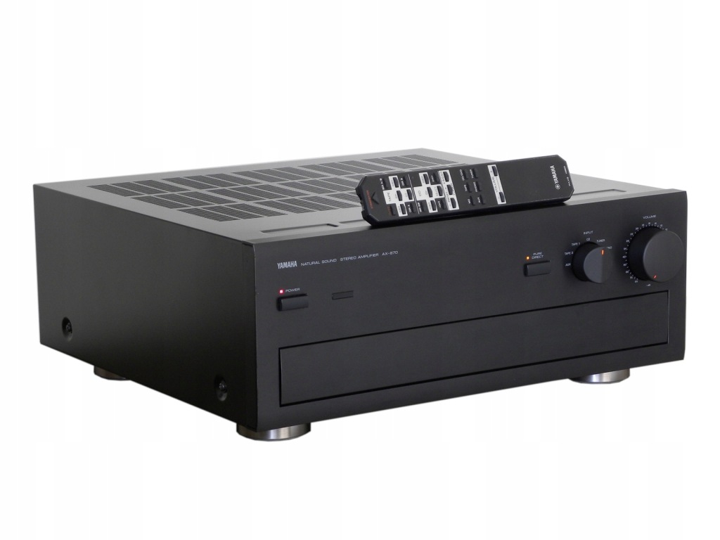 YAMAHA AX-870 czarny - wzmacniacz stereo - 2x110W/8ohm