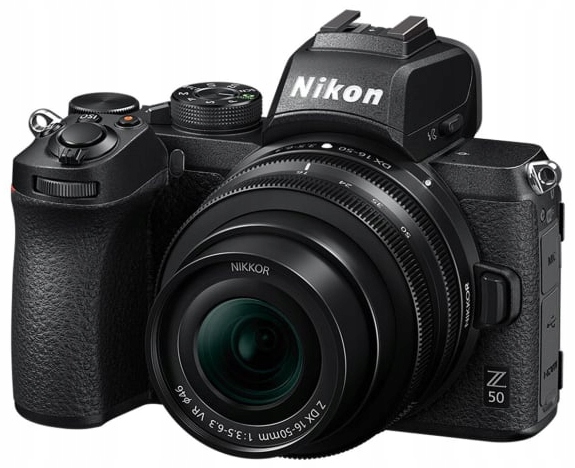 Nikon Z50 20,9Mpix 3,2" LCD WiFi Przebieg 5024zdjęcia +16-50mm +Gumowe Etui