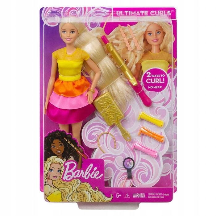 Barbie Lalka Stylowe Loki Zestaw DIY
